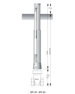 Helnor XK1 teleskopisk spindelforlenger 147-266 cm